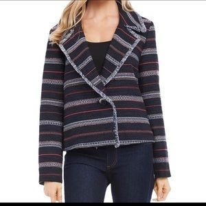 KAREN KANE fringe trim jacket